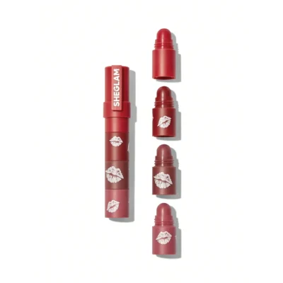 Rouge à lèvres multicouche - 4 en 1