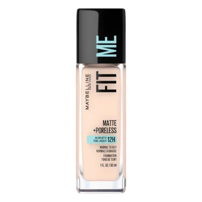 Fond de Teint Liquide Mat + Sans Pores Fit Me Maybelline