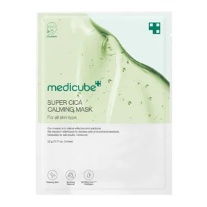 Masque Apaisant Medicube Super Cica – Masque Tissu à la Centella & Arbre à Thé pour Peaux Sensibles et Irritées