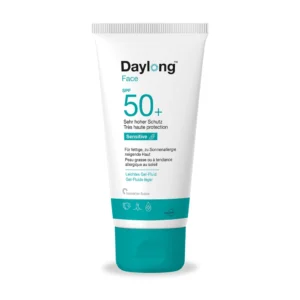 Gel Fluide Léger SPF 50+ Daylong Visage – Pour Peaux Grasses et Allergiques au Soleil