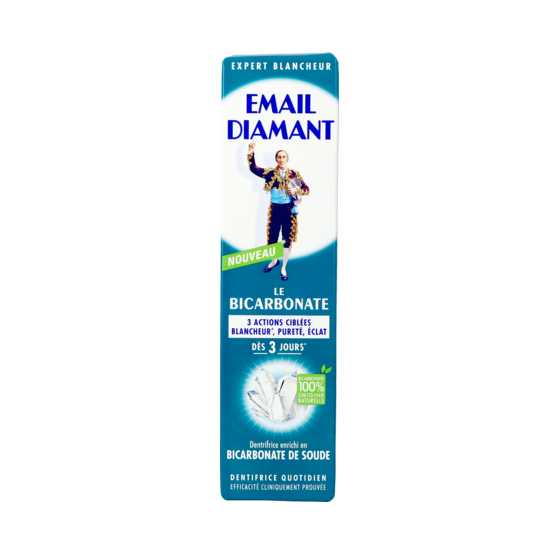 Email Diamant Dentifrice 3 Actions – Blancheur, Pureté & Éclat avec Bicarbonate Naturel