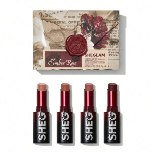 Rouge à Lèvres Dynamatte Boom – Set Ember Rose, Tenue Longue, Fini Mat