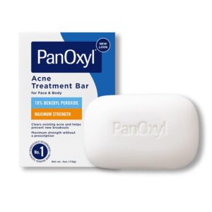 PanOxyl Barre de Traitement de l’Acné – Force Maximale 10% Peroxyde de Benzoyle, Nettoie & Prévient