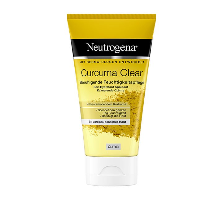 Neutrogena Curcuma Clear Crème Hydratante – Sans Huile, Extrait de Curcuma