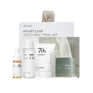 ANUA Coffret d’Essai Apaisant Heartleaf – 4 Produits, Apaisant & Hydratant