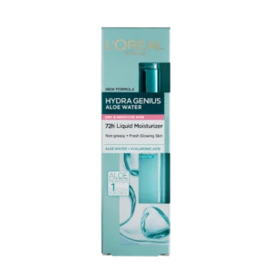 L’Oréal Hydra Genius Aloe Water – Nouvelle Formule, Hydratation Intense & Éclat Frais