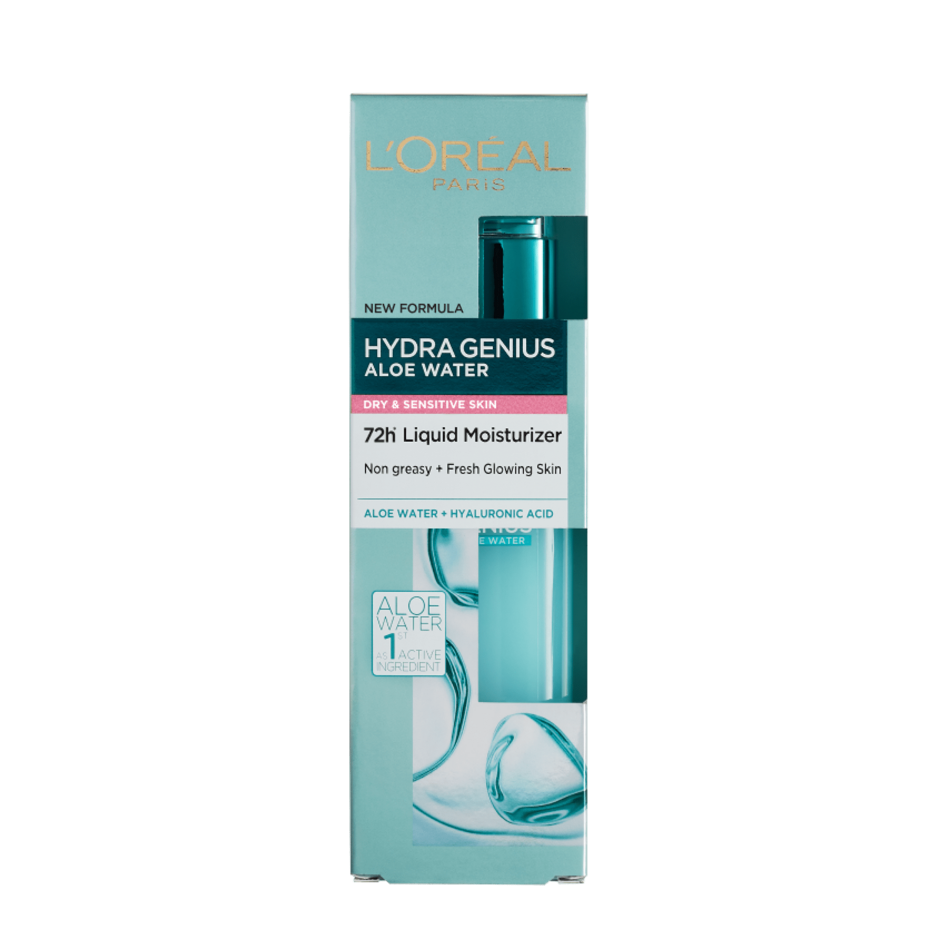 L’Oréal Hydra Genius Aloe Water – Nouvelle Formule, Hydratation Intense & Éclat Frais