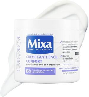 Mixa Crème Panthénol Confort – Hydratation & Apaisement Peaux Sensibles