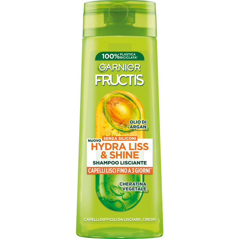 Garnier Fructis – Hydra Liss & Shine Shampooing Lissant à l'Huile d'Argan