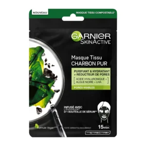 GARNIER – SkinActive Masque Tissu au Charbon Pur