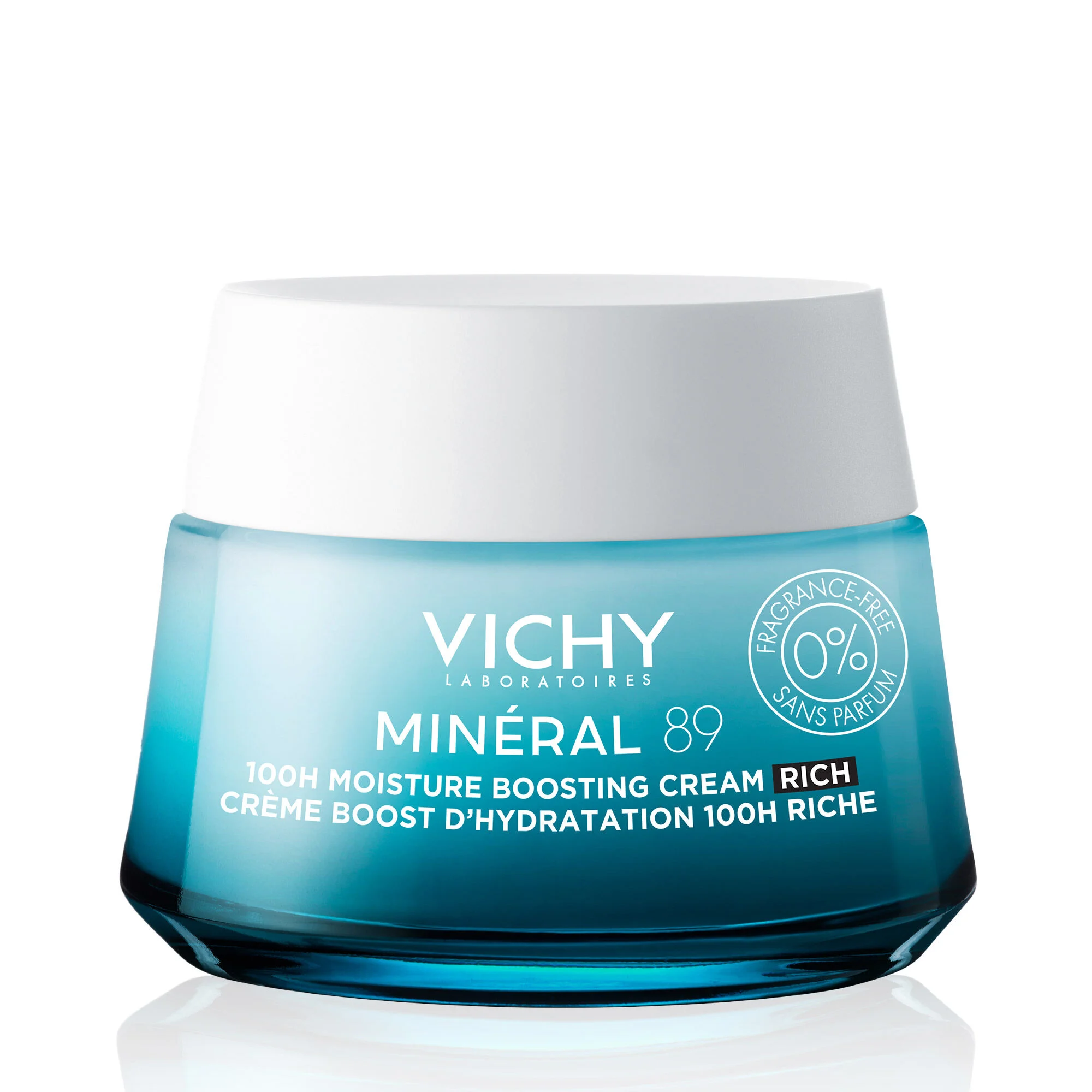 VICHY – Minéral 89 Crème Boost d'Hydratation 100H Peau Sèche