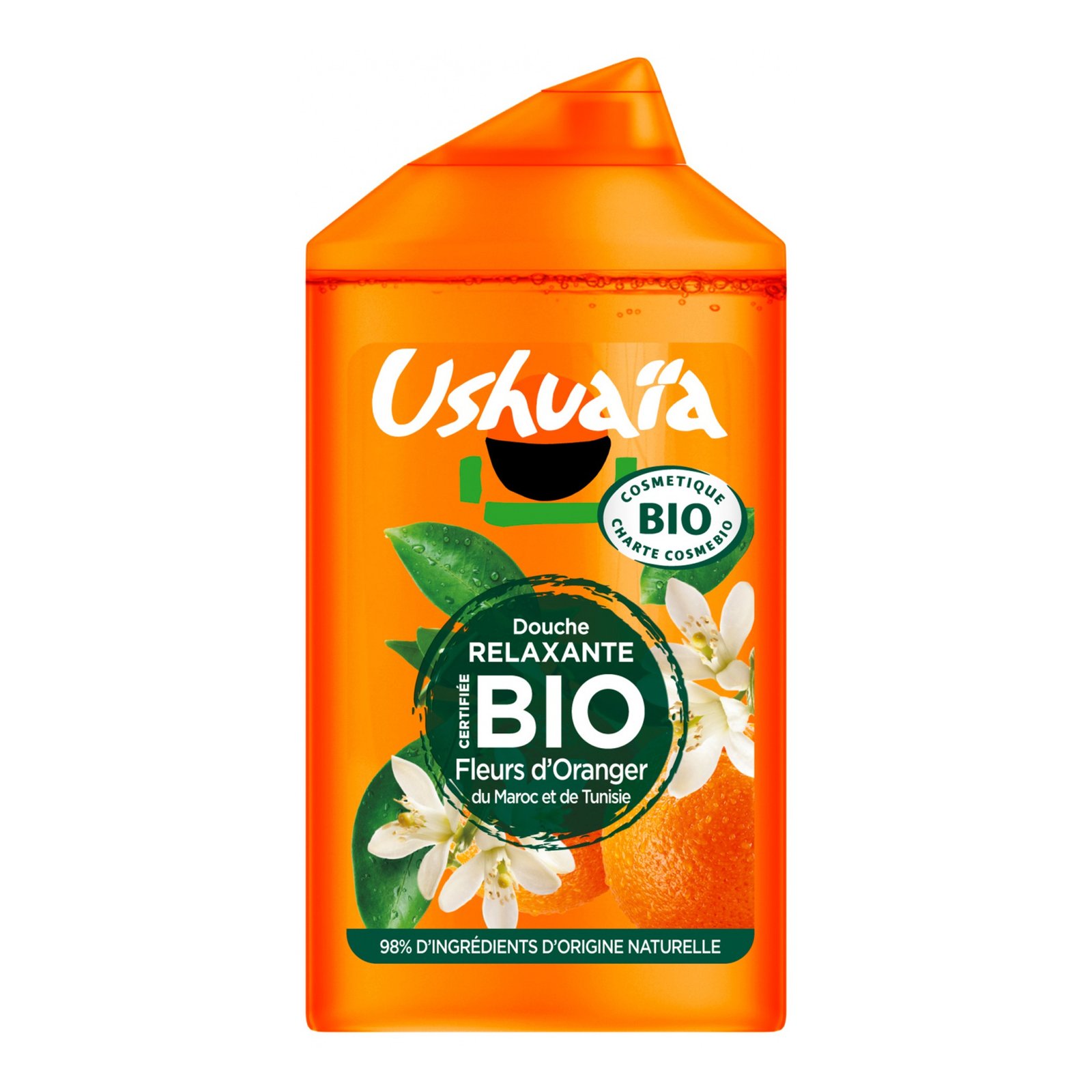USHUAÏA – Douche Relaxante Bio Fleurs d'Oranger