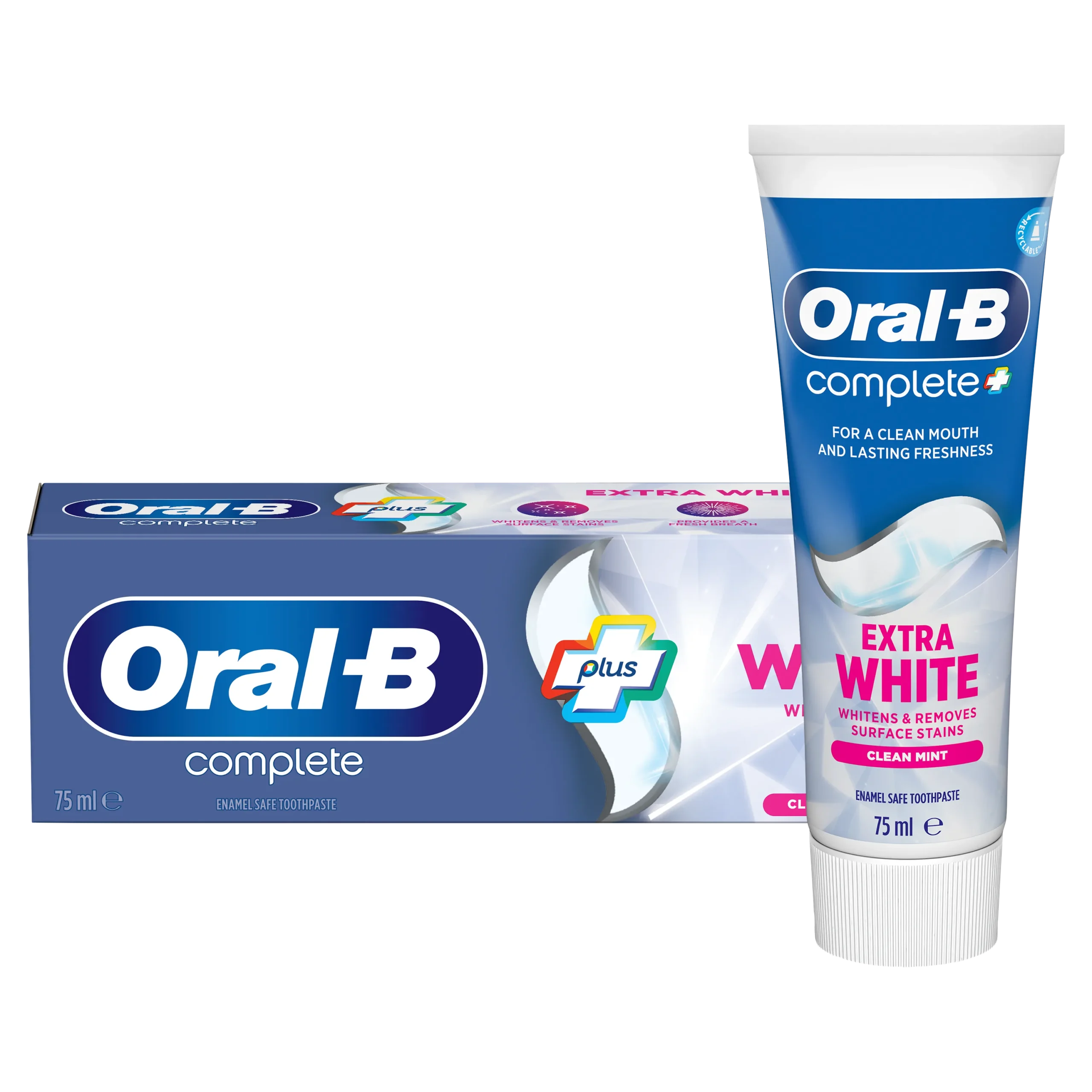 ORAL-B Produit – ORAL-B COMPLETE PLUS EXTRA WHITE MENTHE DENTIFRICE