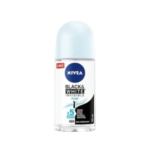 NIVEA – Roll-On Black & White Invisible Pure 72H