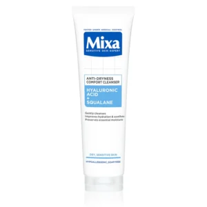 MIXA – Nettoyant Confort Anti-Dessèchement Peaux Sensibles Acide Hyaluronique + Squalane