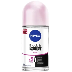 NIVEA – Roll-On Black & White Invisible Clear 72H