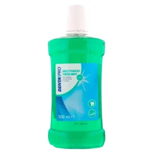 Denta Pro Bain de Bouche Fresh Mint 3en1 – Bain de bouche quotidien antibactérien sans alcool