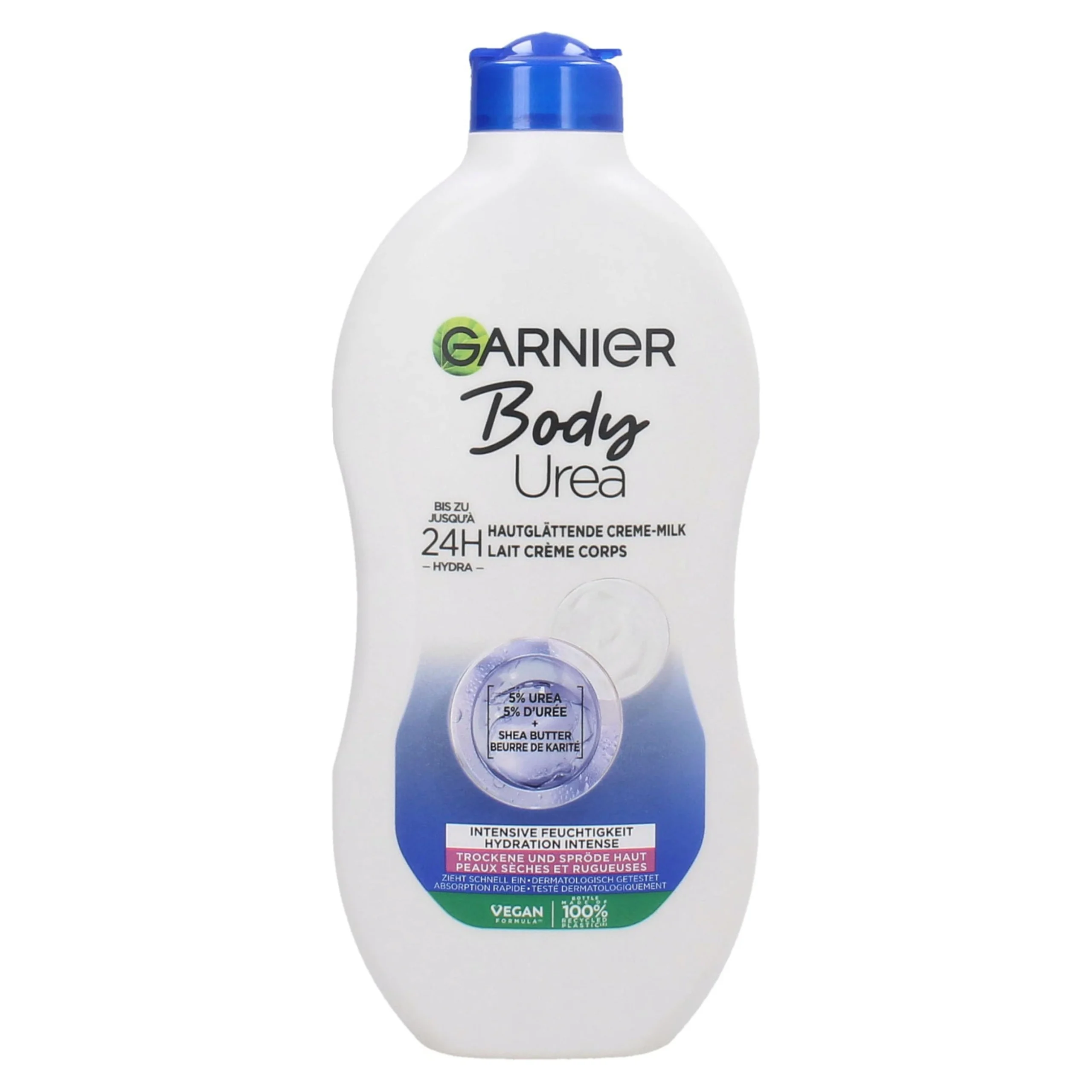 GARNIER – Lait Crème Corps Lissant 5% Urée + Beurre de Karité