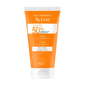 AVENE Produit – Crème SPF50+ Fini Invisible Peaux Sensibles Sèches