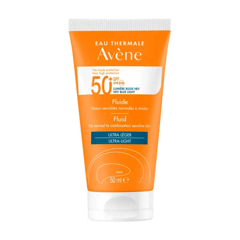 AVENE Produit – Fluide SPF50+ Pénétration 3 Secondes Peaux Sensibles Normales à Mixtes