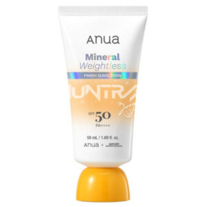 ANUA Écran Solaire Minéral Fini Léger SPF 50 PA++++